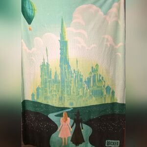 WICKED - MUSICAL - SUPER PLUSH THROW BLANKET 44" x 64" -‘ONE SHORT DAY’ (READ)